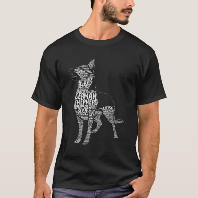 Ears Up System Armed German Shepherd Gift T-Shirt (Front)