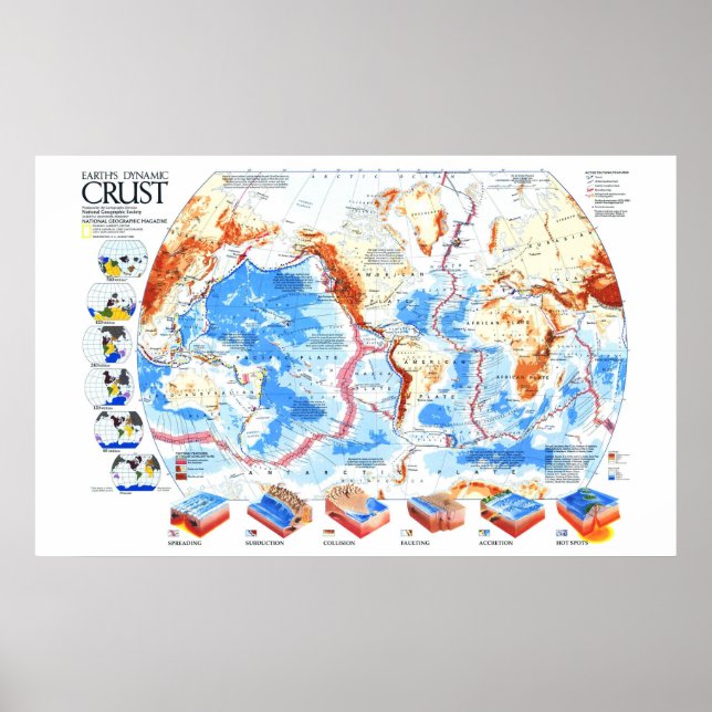 " Earth: 1985/today - Dynamic Crust Map... Poster (Front)