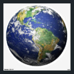 Earth - 3D Effect Wall Decal<br><div class="desc">This spectacular shot is a composite image put together through the cooperation of four government agencies, NASA, NASA's Goddard Space Flight Center, the National Oceanic and Atmospheric Administration, and the United States Geological Survey. We here at Space HQ then took the image and enhanced it's 3D effect. Welcome to SPACE...</div>