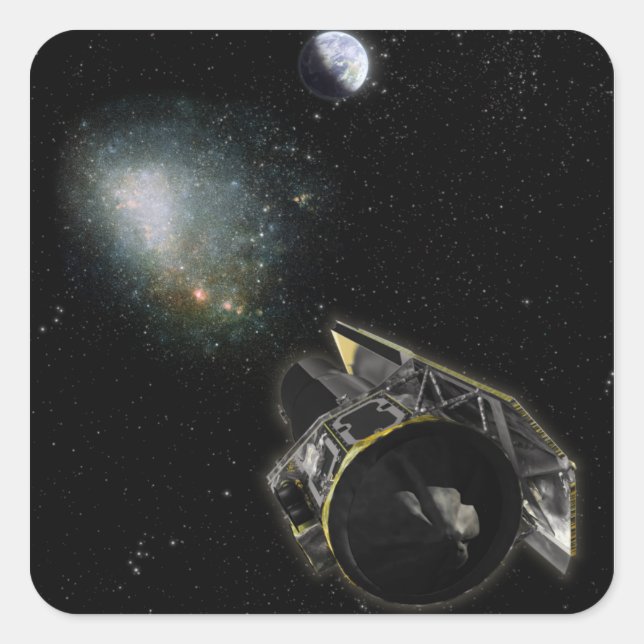 Earth, a Milky Way object Square Sticker (Front)