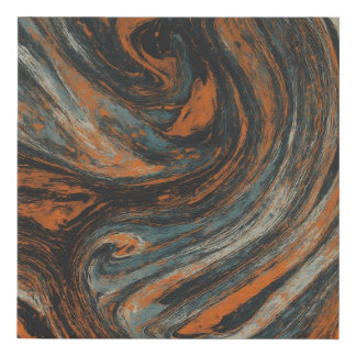 Earth Abstraction Faux Canvas Print