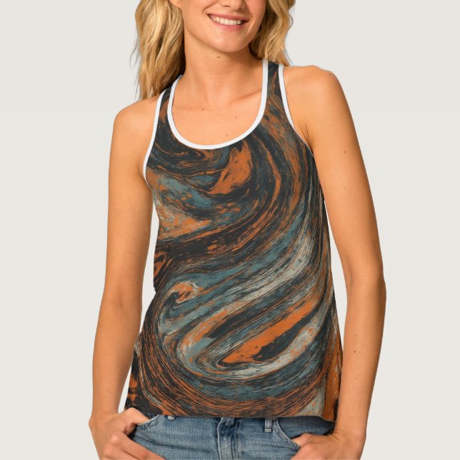 Earth Abstraction Tank Top (Front)
