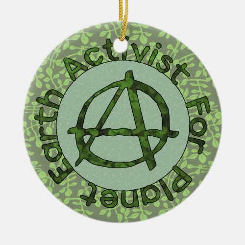 Earth Activist Ceramic Ornament