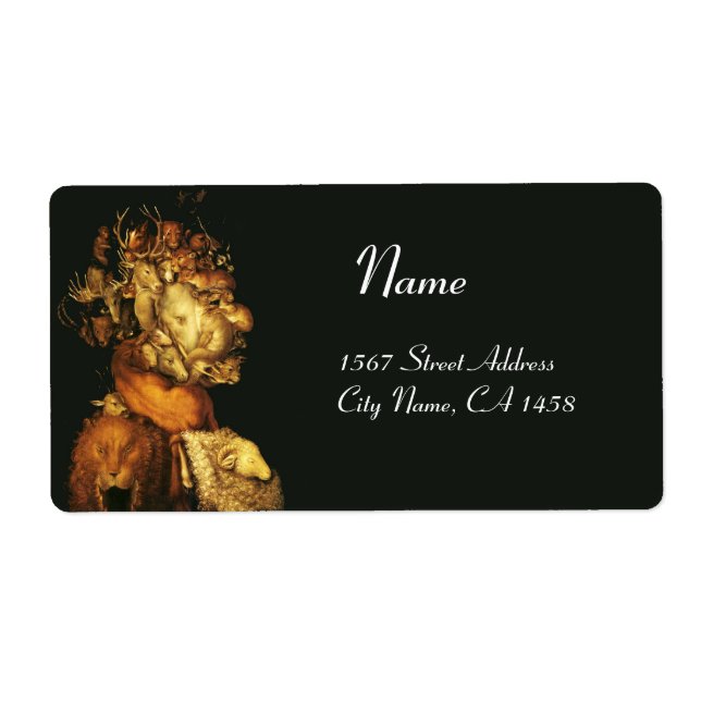 EARTH / ALLEGORY WITH WILD ANIMALS LABEL (Front)