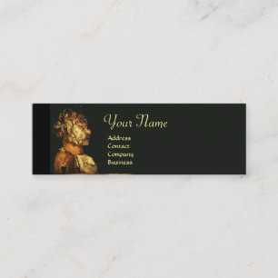 EARTH / ALLEGORY WITH WILD ANIMALS MONOGRAM MINI BUSINESS CARD
