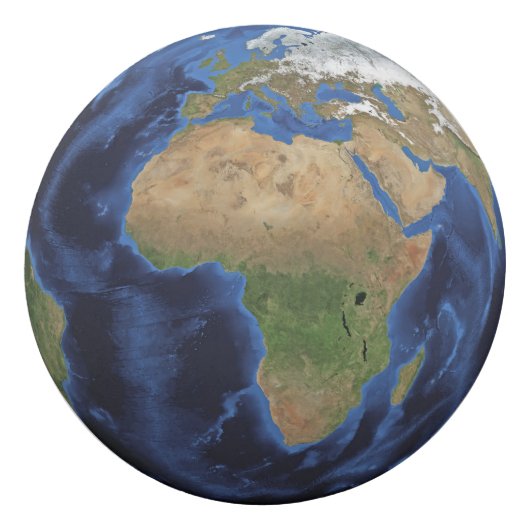 Earth America Africa Eraser (Back)