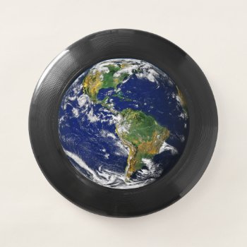 Earth - America - Black - Wham-o Frisbee by SeeingNature at Zazzle