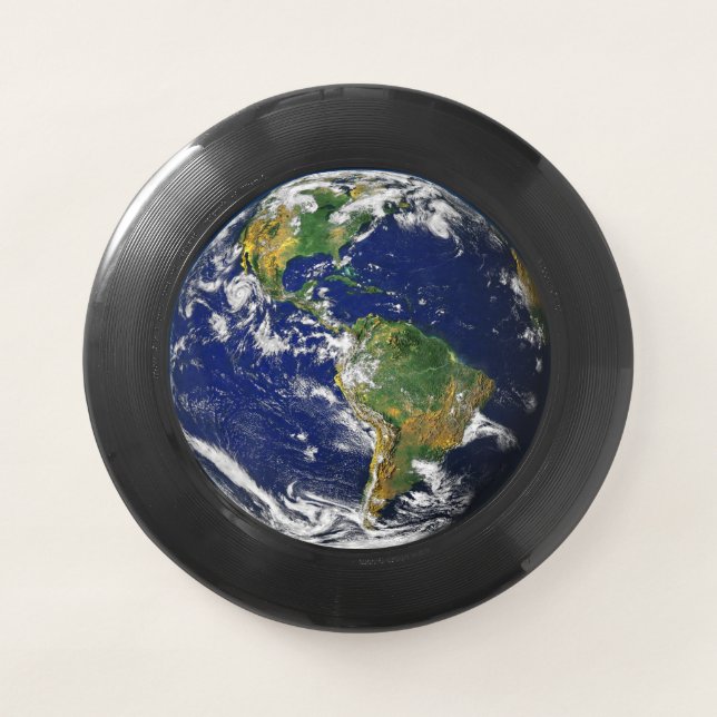 Earth - America - black - Wham-O Frisbee (Front)