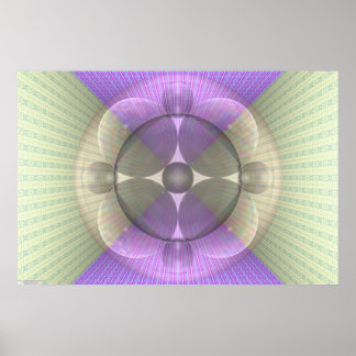 Earth and Mars Cross Per Martineau Poster