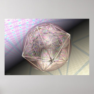 Earth And Mars Per Martineau Poster