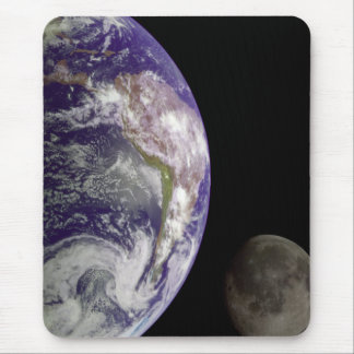 Earth and Moon Mousepad
