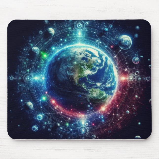 Earth and Planets Outer Space Mousepad (Front)