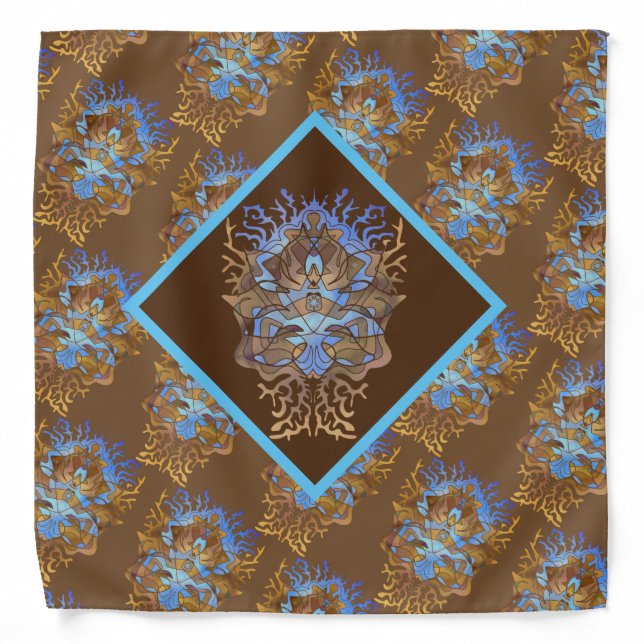 Earth and Sky Mandala Bandana (Front)
