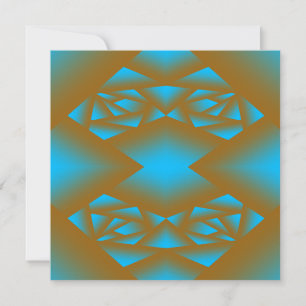 Earth And Sky Ombre Geometric Abstract Art Note Card