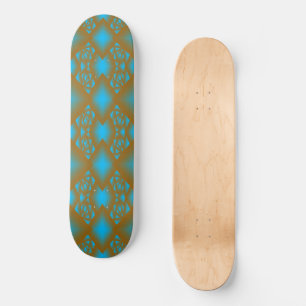 Earth And Sky Ombre Geometric Abstract Art Skateboard