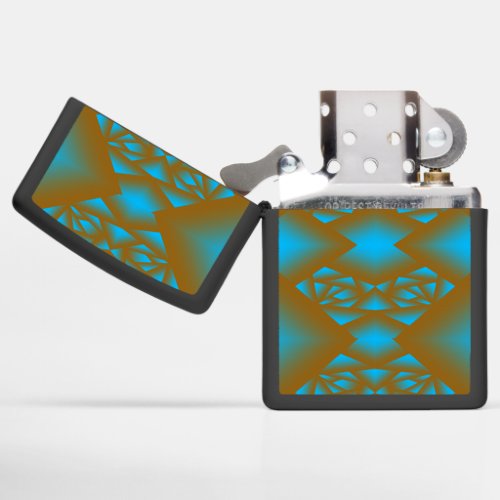 Earth And Sky Ombre Geometric Abstract Art  Zippo Lighter