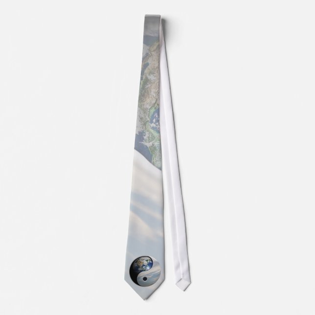 Earth and Sky Yin Yang Neck Tie (Front)