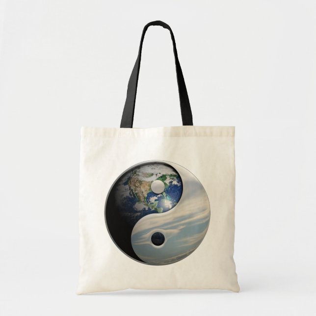 Earth and Sky Yin Yang Tote Bag (Front)