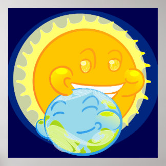 Earth and Solar Companion Poster