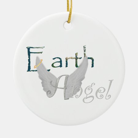 Earth Angel Ceramic Ornament