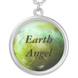 Earth Angel silver plated necklace