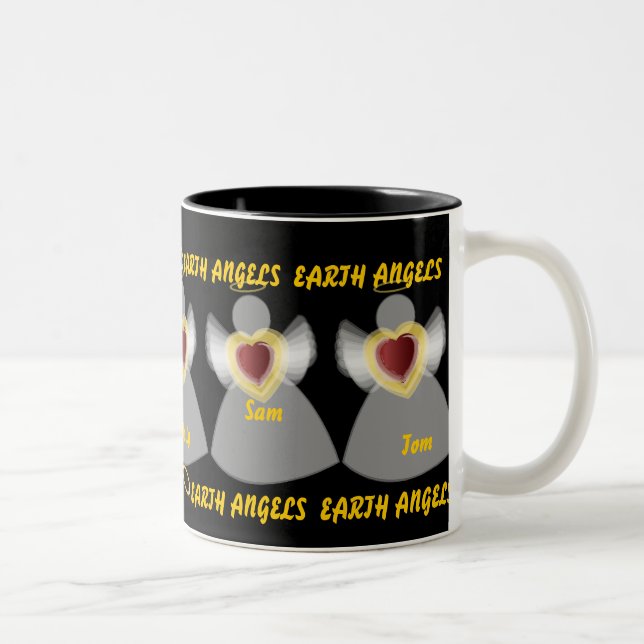 Earth Angel's mug-Customize Two-Tone Coffee Mug (Right)