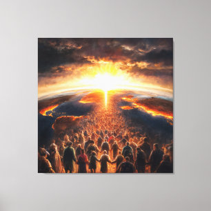 *~*  Earth AP70 World Light Celestial Cosmic Canvas Print