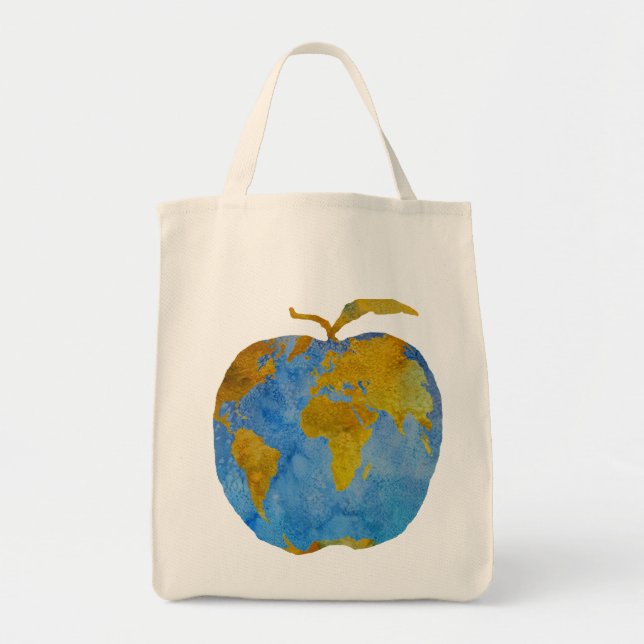Earth Apple Tote Bag (Front)