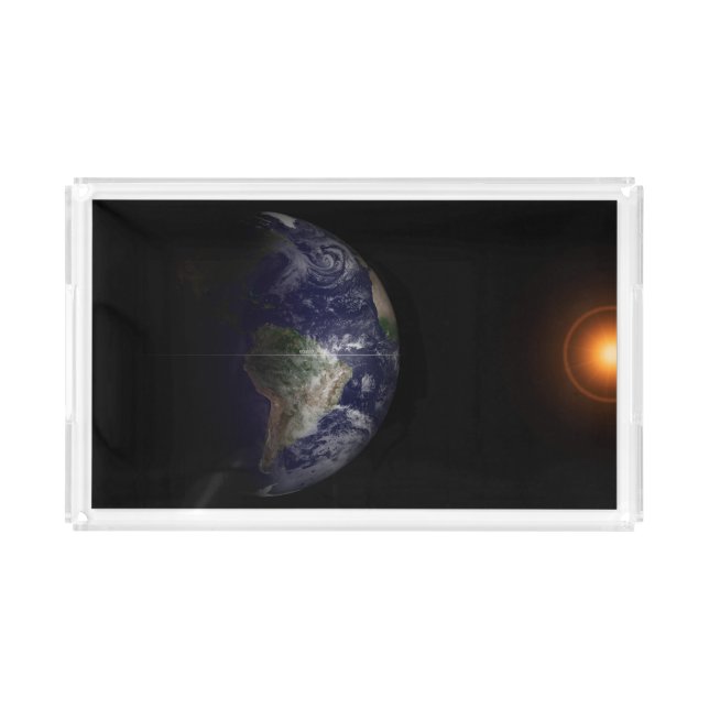 Earth At Its Equinox. Acrylic Tray (Front)