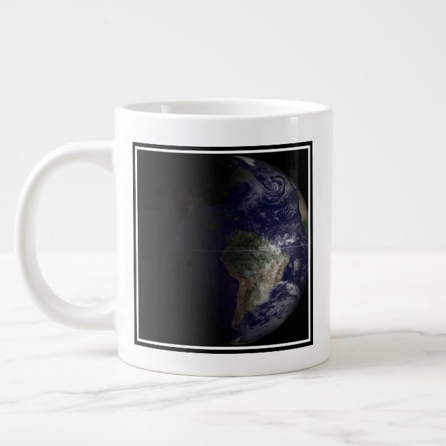 Earth At Its Equinox. Giant Coffee Mug (Left)