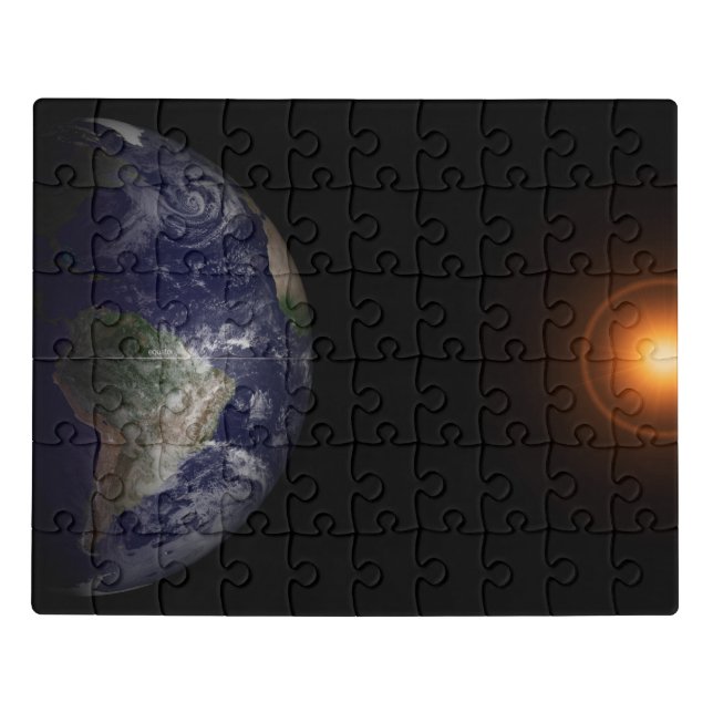 Earth At Its Equinox. Jigsaw Puzzle (Puzzle Horizontal)