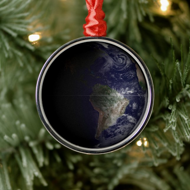 Earth At Its Equinox. Metal Ornament (Tree)