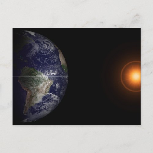 Earth At Its Equinox Postcard