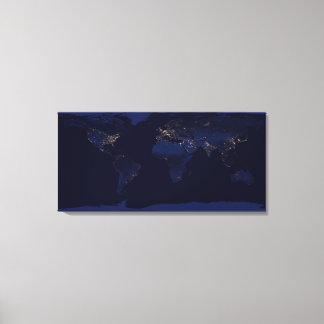 Earth at Night Canvas Print