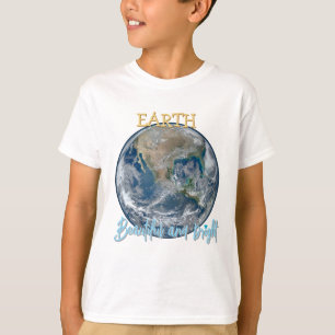 Earth Beautiful and Bright Kids T-Shirt Planet E