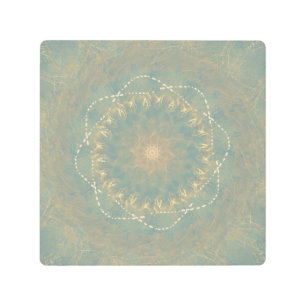 Earth Bloom Mandala – Textured Geometric Art