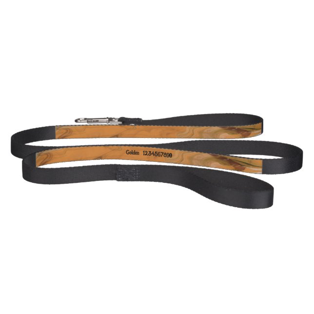 Earth Brown Abstract Customizable Dog Leash (Full)