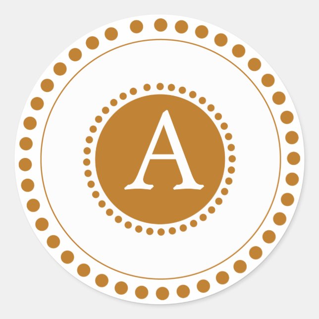 Earth Brown -Personalized Envelope seal (Front)