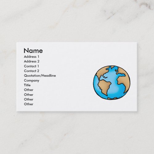 Earth Business Card