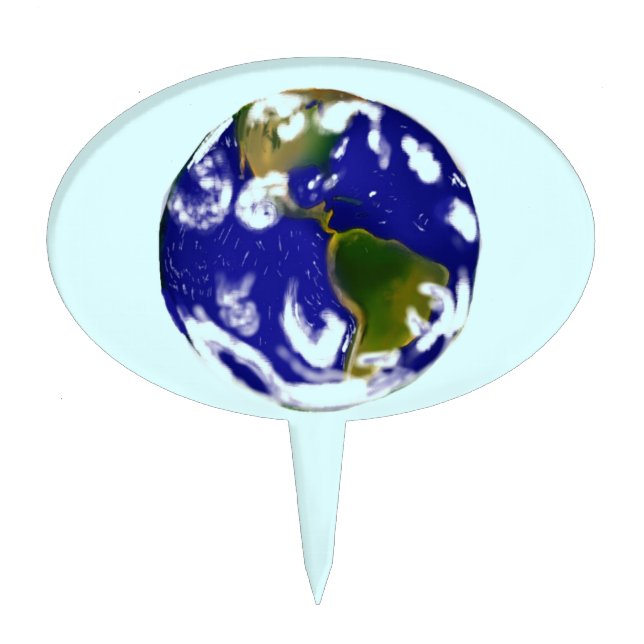 Earth Cake Topper (Front)