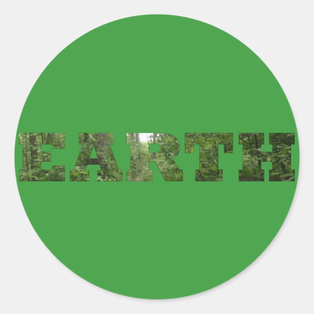 Earth Classic Round Sticker (Front)
