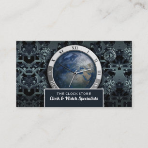 Earth Clock, Horologist Business Card