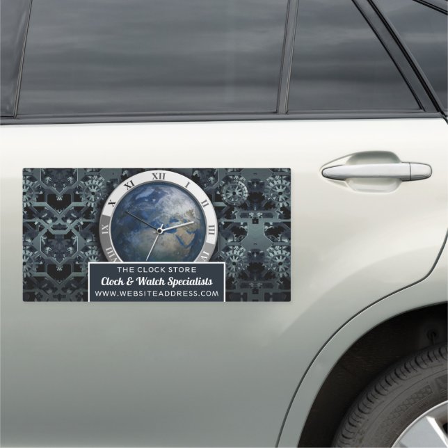 Earth Clock, Horologist Car Magnet (In Situ)