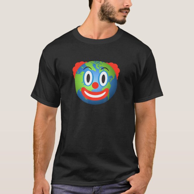 Earth Clown Inspired Clown World Related Clown Emo T-Shirt (Front)