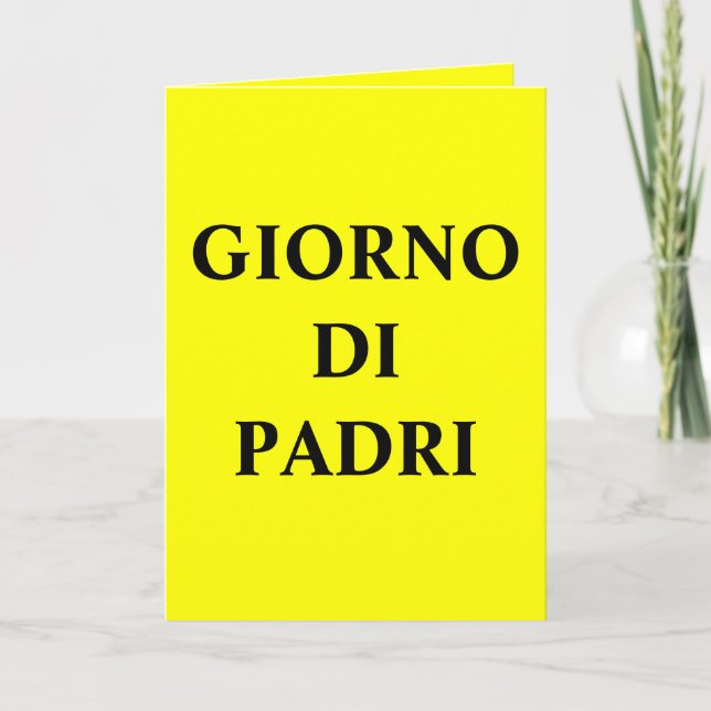 Earth Collections Happy Fathers Day (ITALIAN) Card (Front)