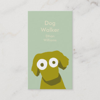 Earth color Dog Business Card
