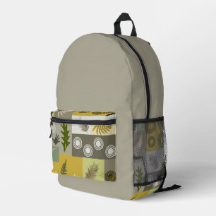 Earth Color Printed Backpack