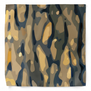 Earth Colored Camo Pattern Bandana
