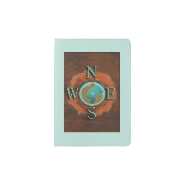 Earth Compass Passport Cover (Front)