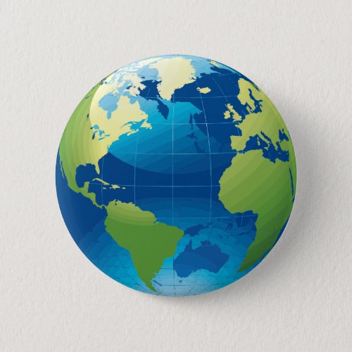 Earth continent globe button